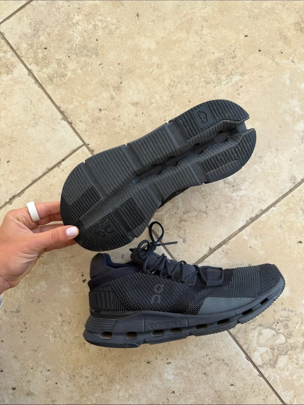 On Running women’s CloudTec All-Black Running Shoes